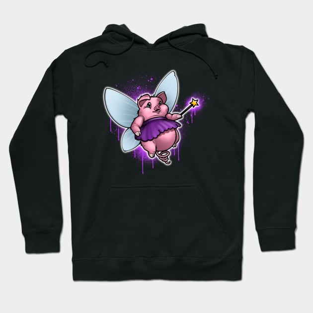 When Pigs Fly, Magic is in the Air Hoodie by mellobunni